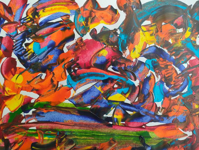 Original Abstract Painting by Miguel Braga Da Costa