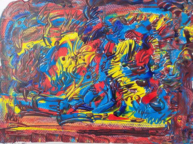 Original Abstract Painting by Miguel Braga Da Costa