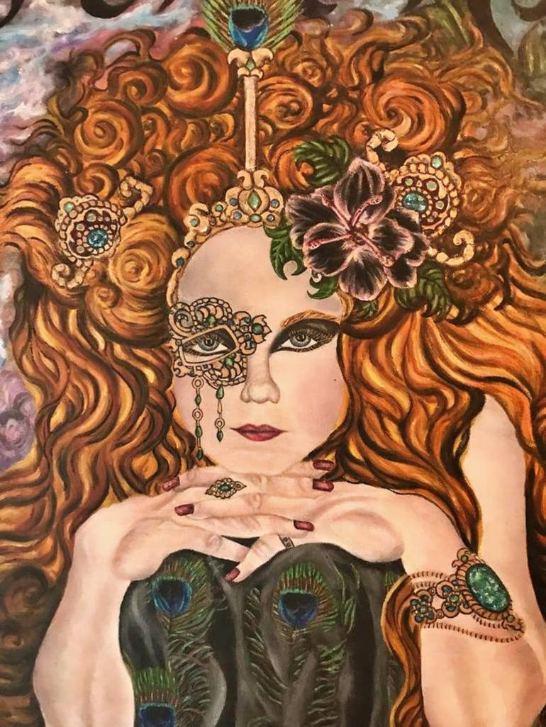 Original Surrealism People Painting by Kelly Ford