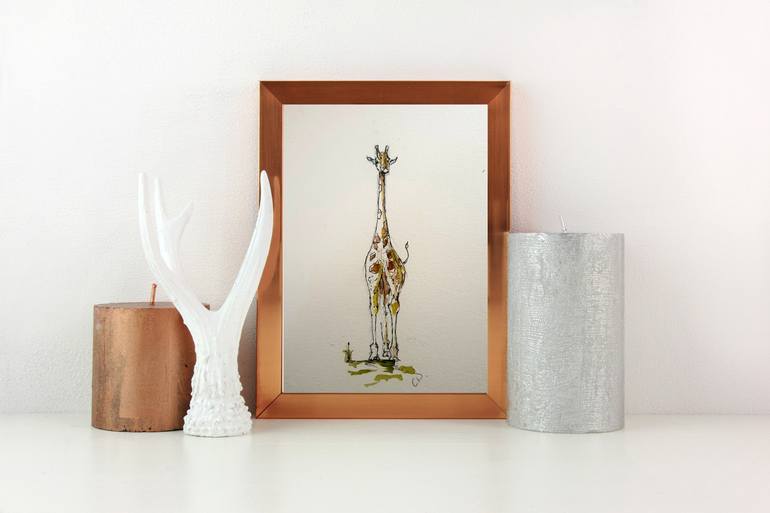 Original Minimalism Animal Painting by Christian Darkin