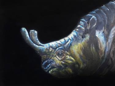 prehistoric rhnio painting - brontotherium thumb