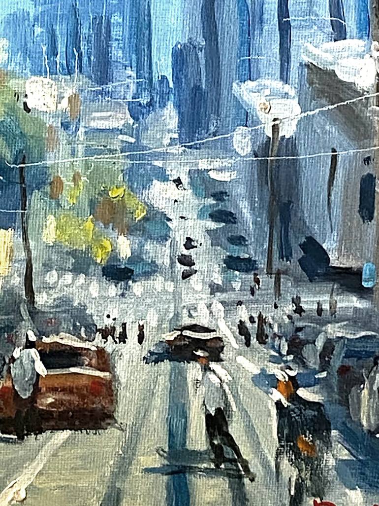 Original Impressionism Cities Painting by Paul Cheng