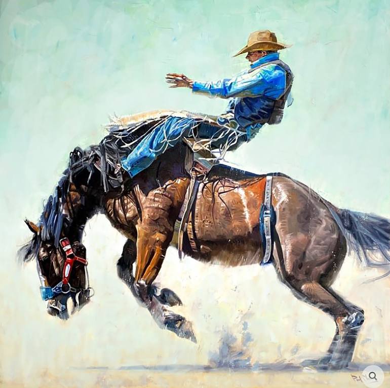 The Art Of Rodeo Painting by Paul Cheng | Saatchi Art