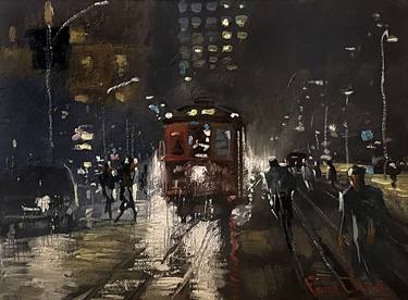 Original Impressionism Cities Paintings by Paul Cheng