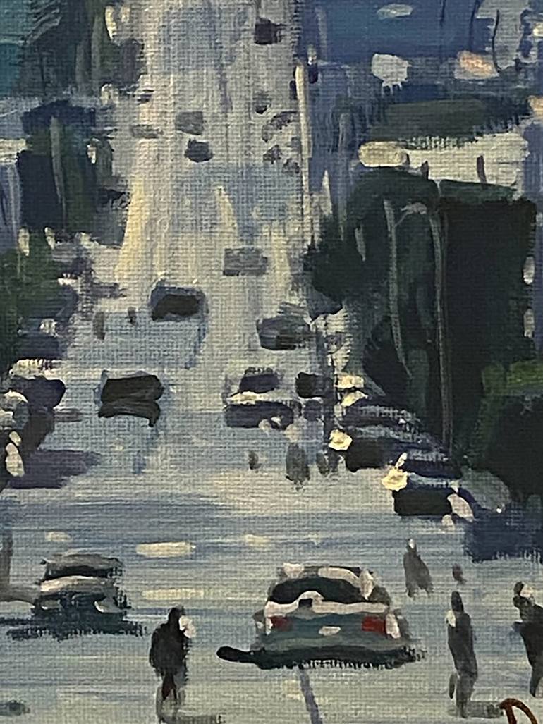 Original Impressionism Cities Painting by Paul Cheng