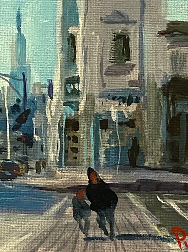 Original Impressionism Cities Painting by Paul Cheng