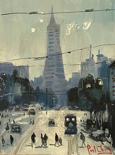 Print of Cities Paintings by Paul Cheng