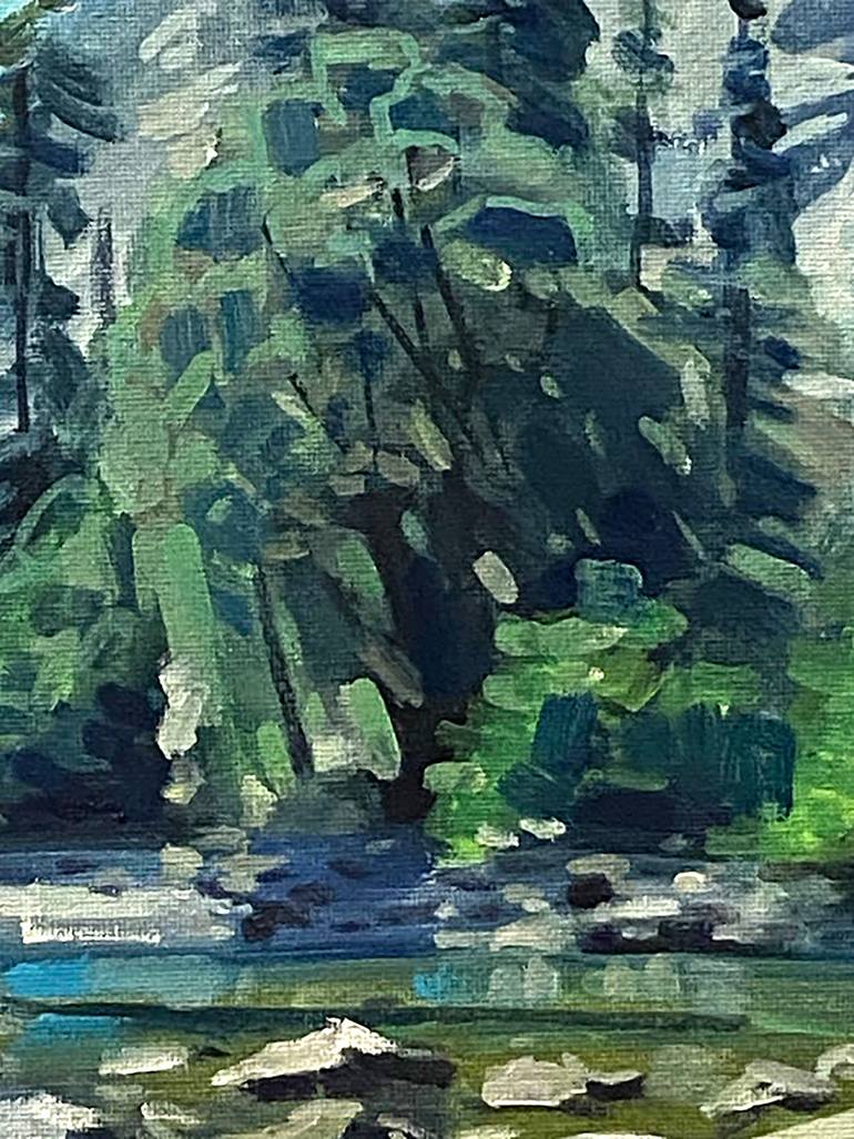 Original Impressionism Landscape Painting by Paul Cheng