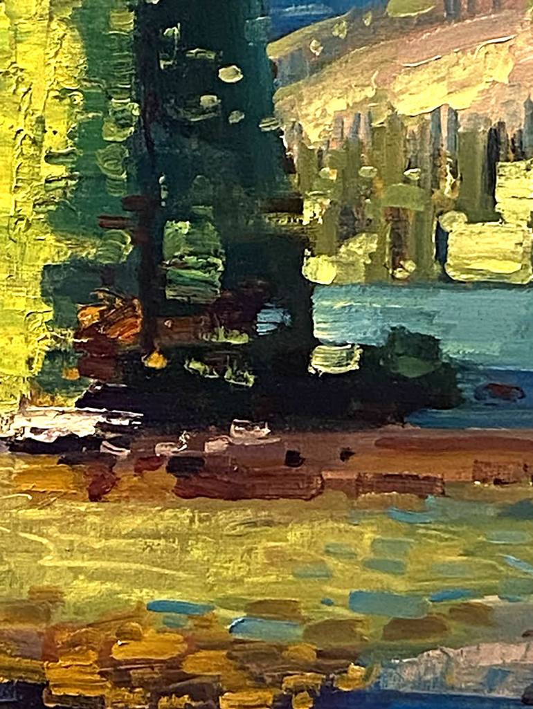Original Impressionism Landscape Painting by Paul Cheng