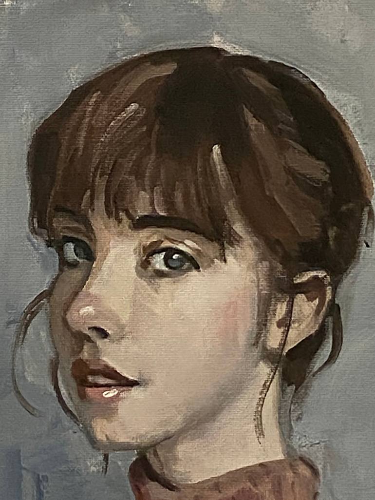 Original Impressionism People Painting by Paul Cheng