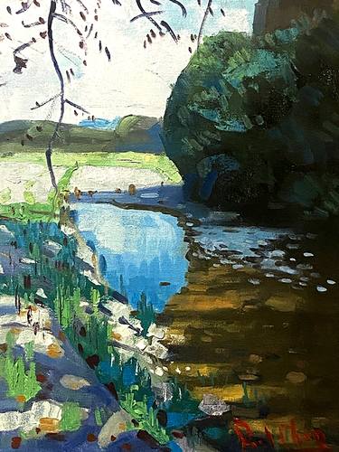 Original Impressionism Landscape Paintings by Paul Cheng