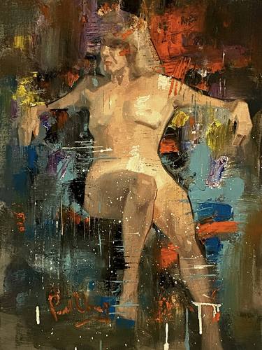 Original Impressionism Nude Paintings by Paul Cheng