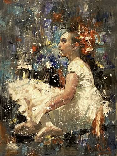 Original Impressionism Women Paintings by Paul Cheng
