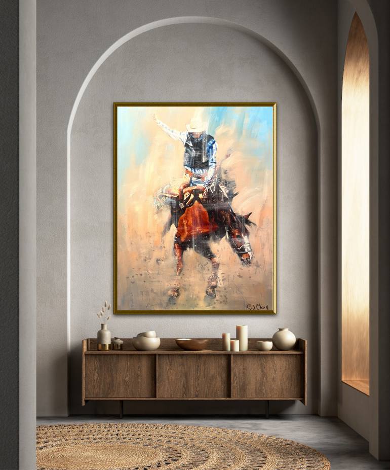 Original Impressionism People Painting by Paul Cheng