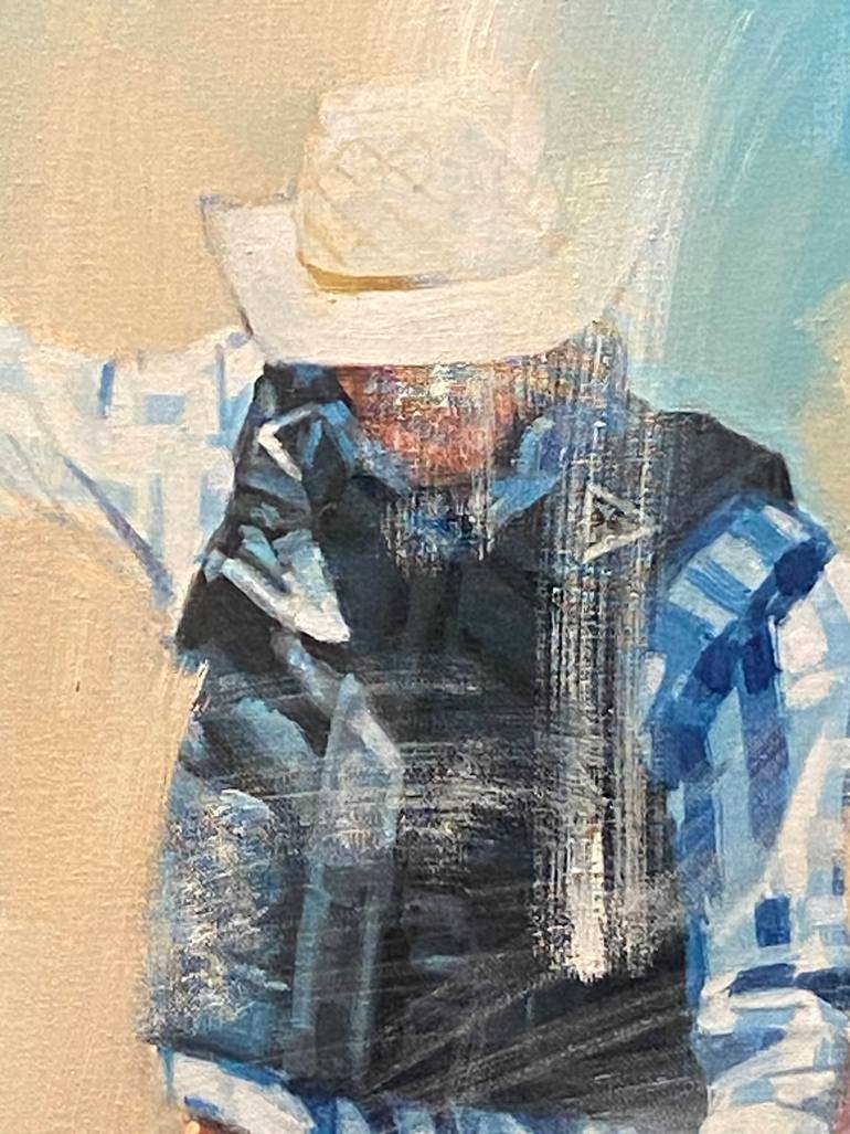 Original Impressionism People Painting by Paul Cheng