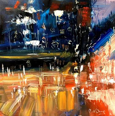 Original Impressionism Abstract Paintings by Paul Cheng