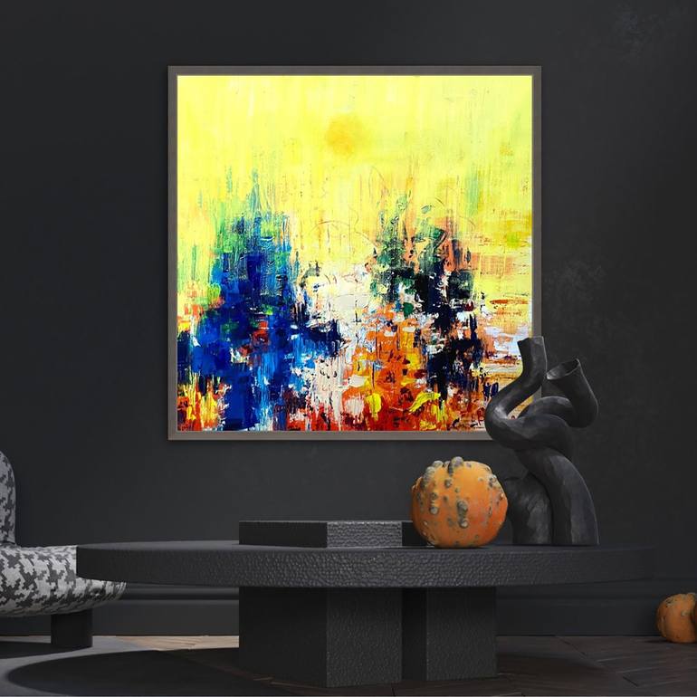 Original Impressionism Abstract Painting by Paul Cheng