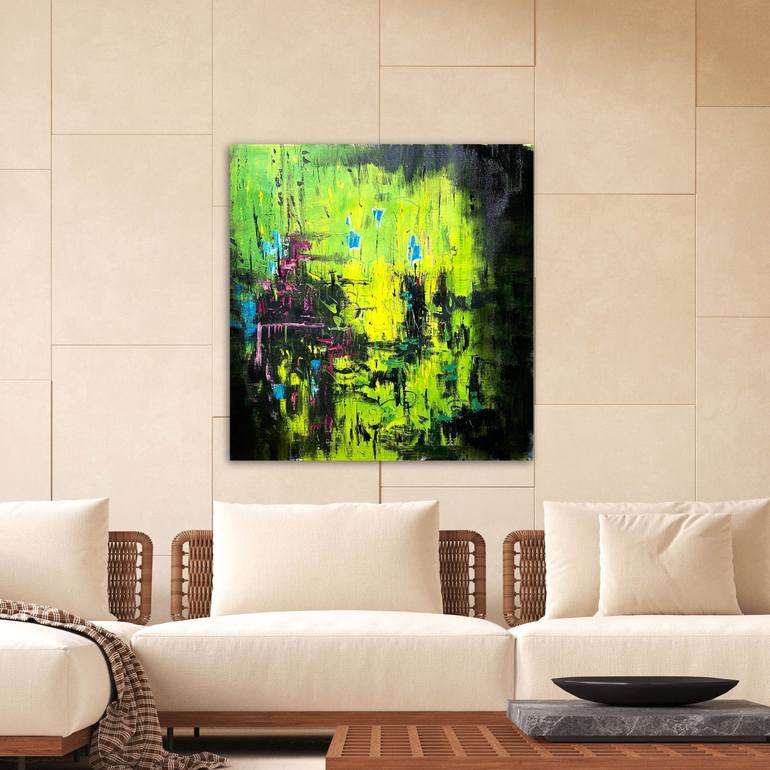 Original Impressionism Abstract Painting by Paul Cheng