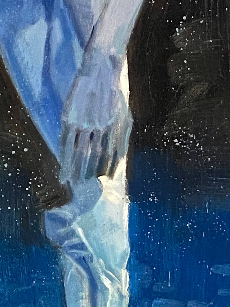 Original Impressionism Music Painting by Paul Cheng