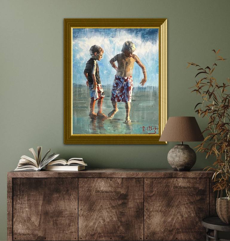 Original Children Painting by Paul Cheng