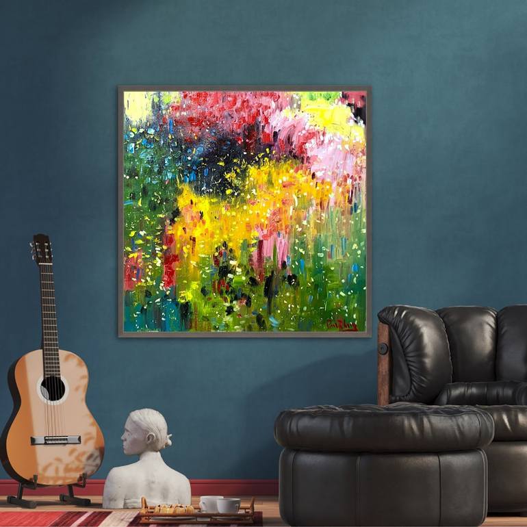 Original Impressionism Abstract Painting by Paul Cheng