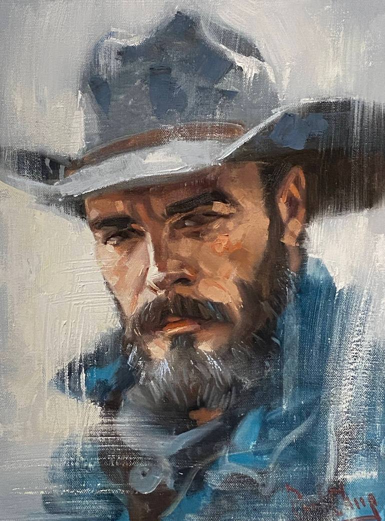 Cowboy No.54 Painting by Paul Cheng | Saatchi Art Malta