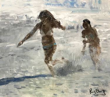 Print of Impressionism Beach Paintings by Paul Cheng