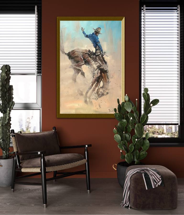 Original Impressionism People Painting by Paul Cheng