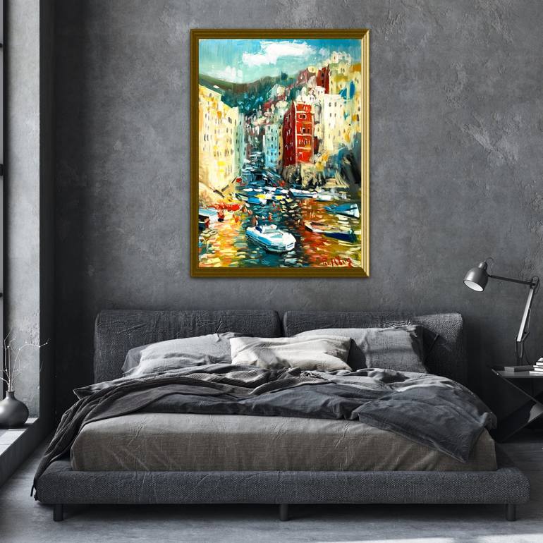 Original Impressionism Cities Painting by Paul Cheng