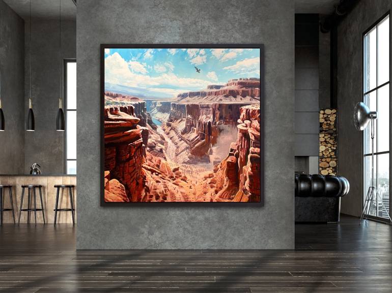 Original Impressionism Landscape Painting by Paul Cheng