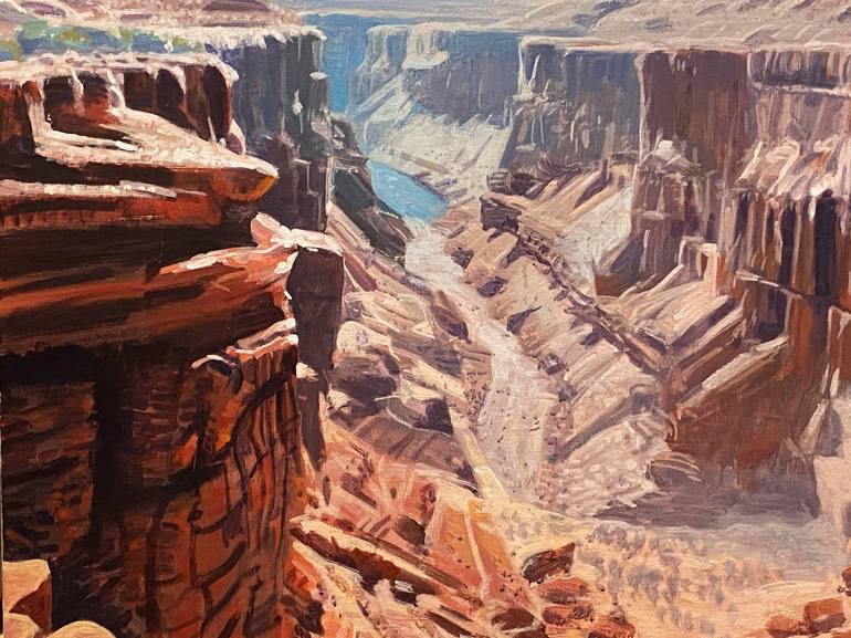 Original Impressionism Landscape Painting by Paul Cheng