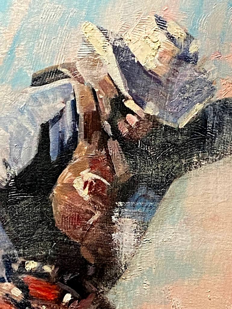 Original Impressionism People Painting by Paul Cheng