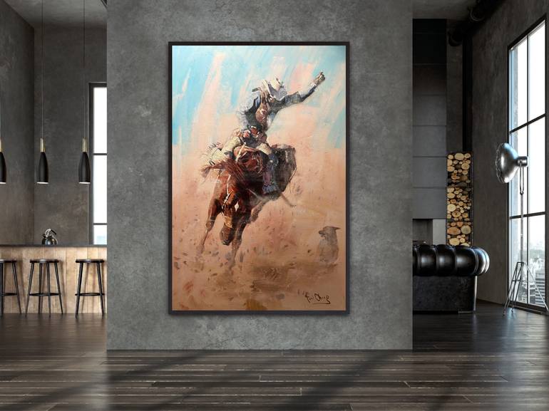 Original Impressionism People Painting by Paul Cheng
