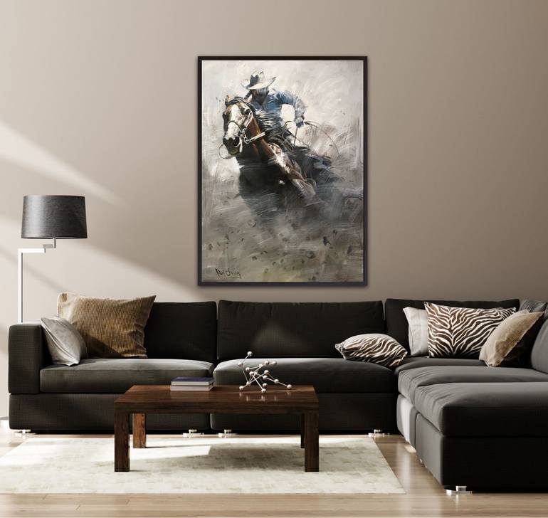 Original Impressionism People Painting by Paul Cheng