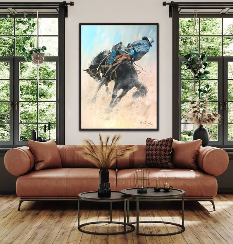 Original Impressionism People Painting by Paul Cheng