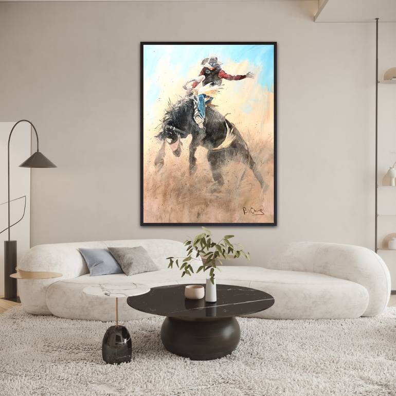 Original Impressionism People Painting by Paul Cheng