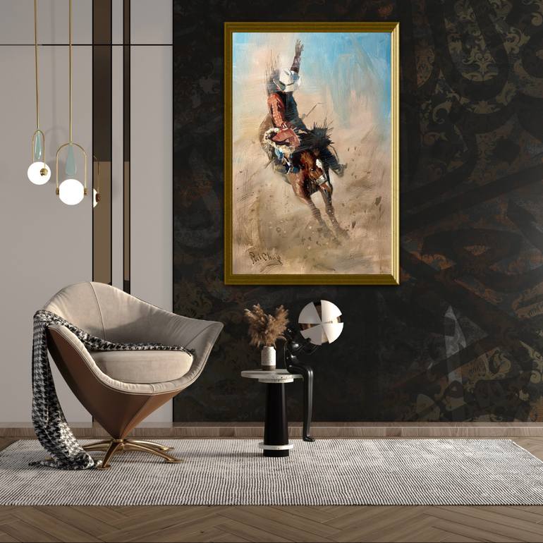 Original Impressionism People Painting by Paul Cheng