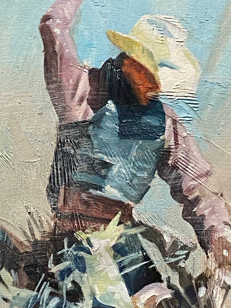 Original Impressionism People Painting by Paul Cheng