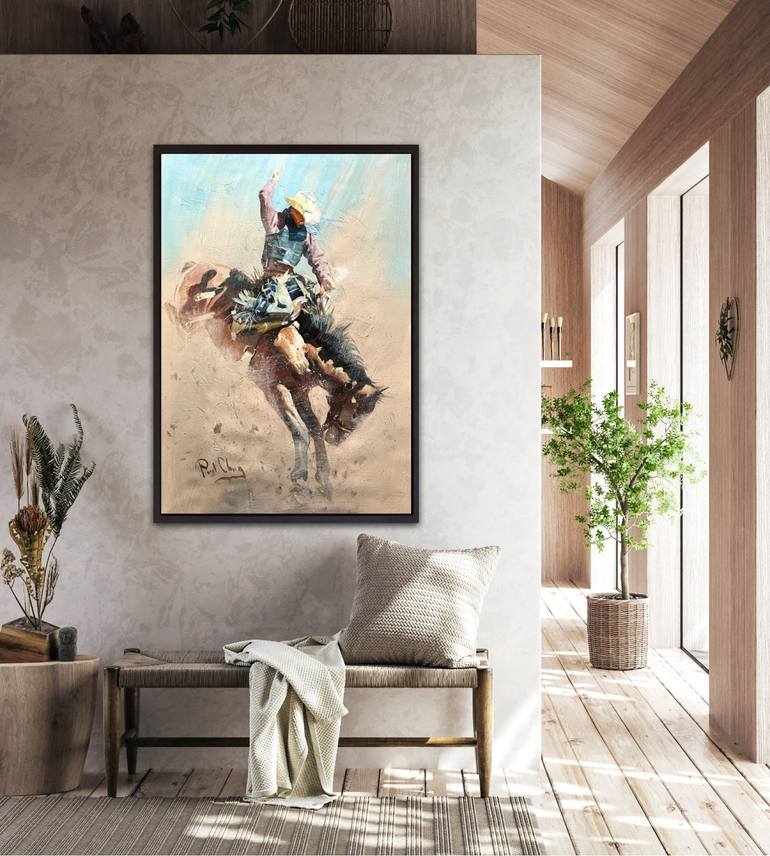Original Impressionism People Painting by Paul Cheng