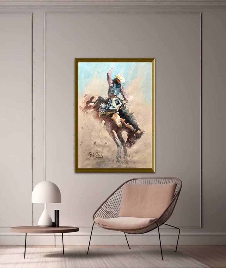 Original Impressionism People Painting by Paul Cheng