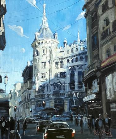 Original Cities Paintings by Paul Cheng