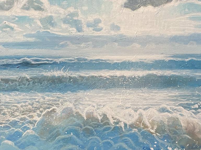 Original Impressionism Seascape Painting by Paul Cheng