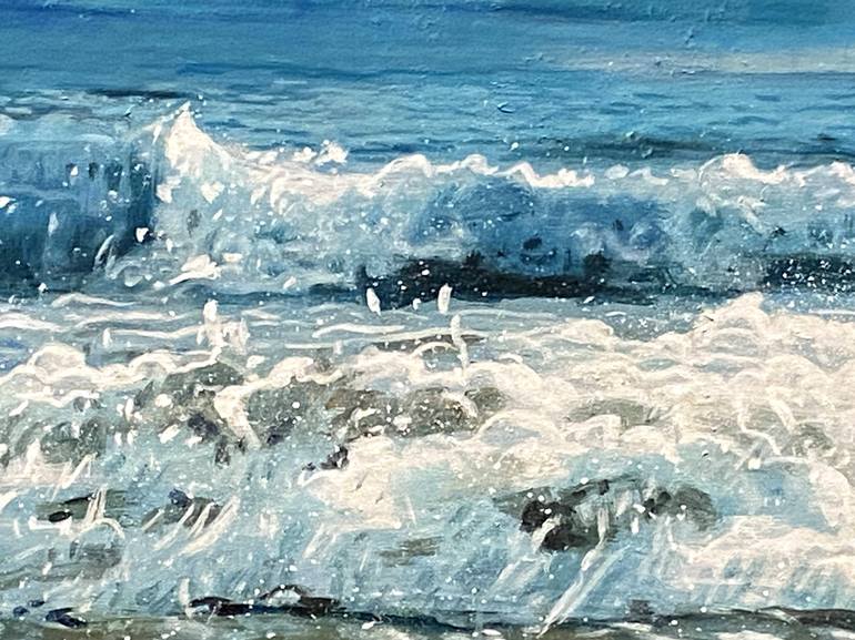 Original Impressionism Seascape Painting by Paul Cheng