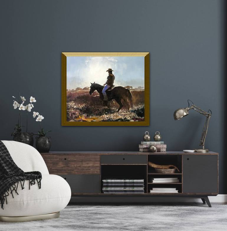 Original Impressionism People Painting by Paul Cheng