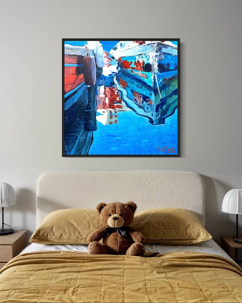 Original Impressionism Abstract Painting by Paul Cheng