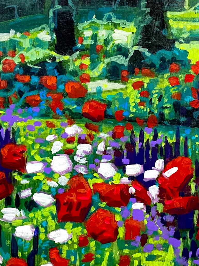 Original Impressionism Boat Painting by Paul Cheng