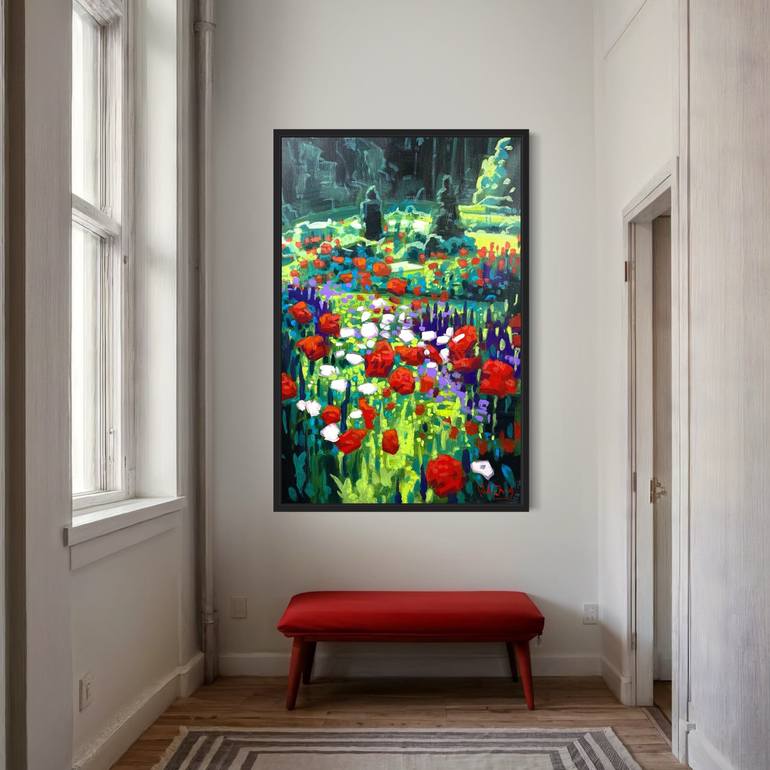 Original Impressionism Boat Painting by Paul Cheng