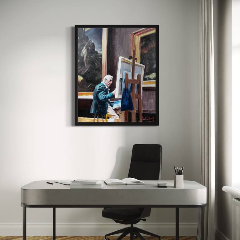 Original Impressionism People Painting by Paul Cheng