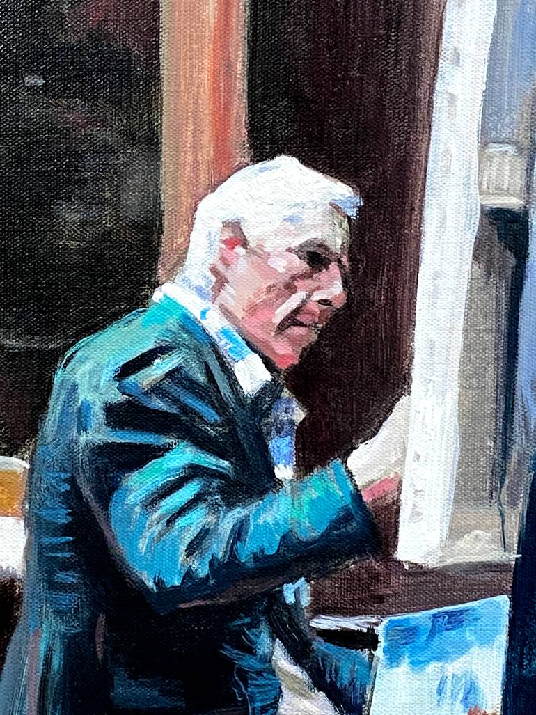 Original Impressionism People Painting by Paul Cheng
