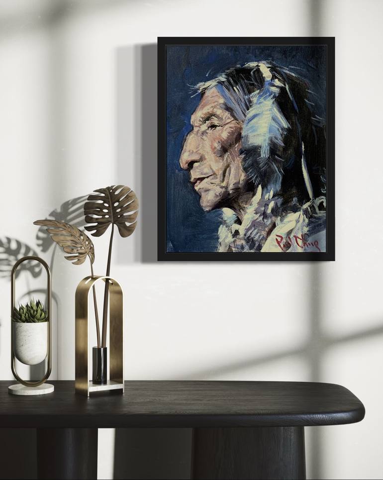 Original Impressionism People Painting by Paul Cheng